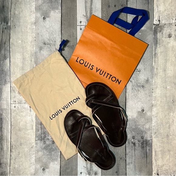 Louis Vuitton Shoes Louis Vuitton Mens Leather Sandal Poshmark